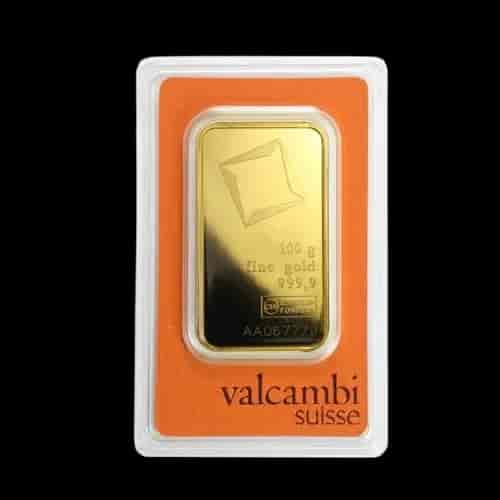 Sztabka 100g złota Valcambi - image 1