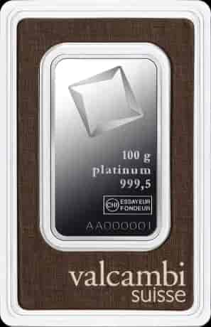 Sztabka 100g platyny Valcambi - image 1