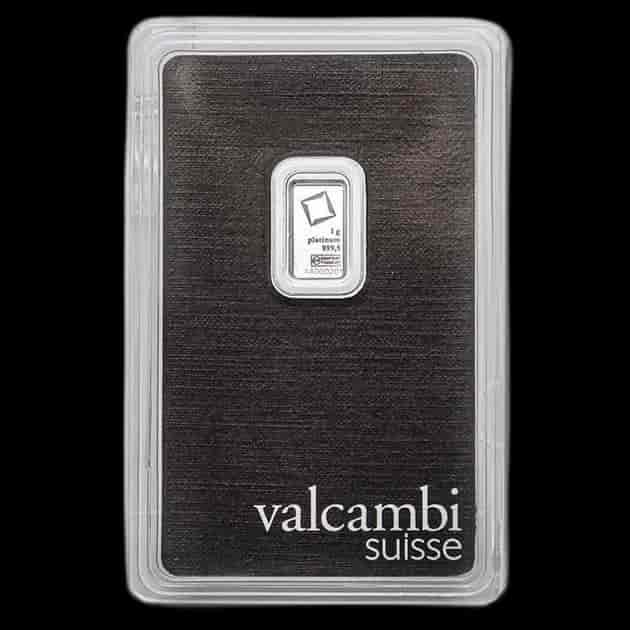 Sztabka 1g platyny Valcambi - image 1