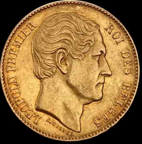 20 Franków Belgijskich Leopold I - image 1