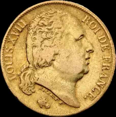 20 Franków Francuskich Ludwik XVIII - image 1