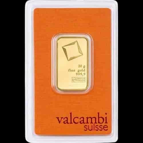 Sztabka 20g złota Valcambi - image 1
