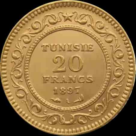 20 Franków Tunezyjskich Bej Różne Roczniki - image 2