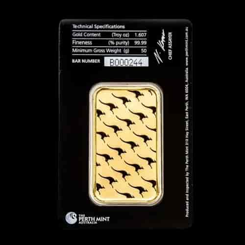 Sztabka 50g złota Perth Mint - image 2