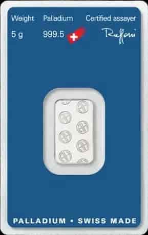 Sztabka 5g palladu Argor-Heraeus - image 2