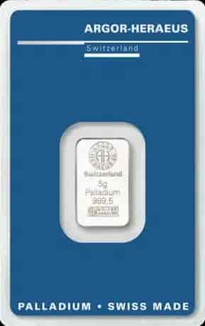 Sztabka 5g palladu Argor-Heraeus - image 1