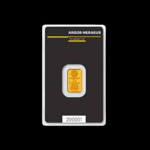 Sztabka 2g złota Argor-Heraeus - image 1