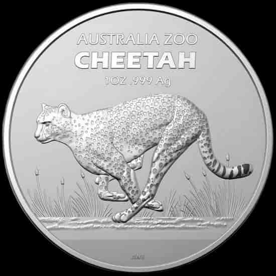 Australijskie Zoo Gepard 1 uncja Srebra 2021 - image 1