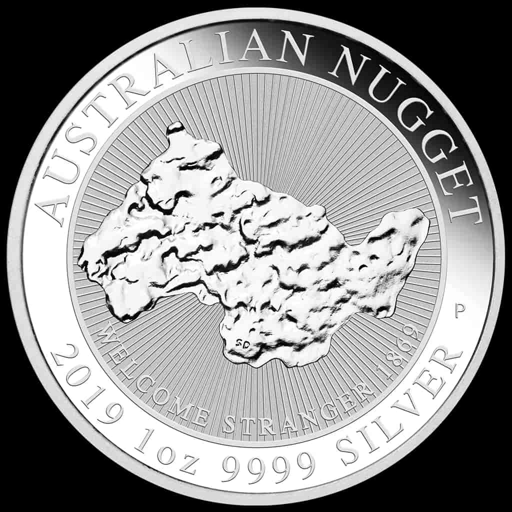 Australian Nugget Welcome Stranger 1 uncja Srebra 2019 - image 1