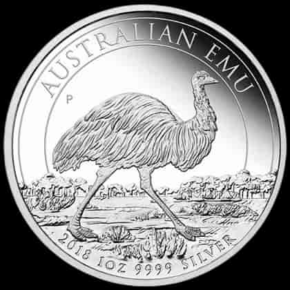 Australijski Emu 1 uncja srebra Proof 2018 - image 1