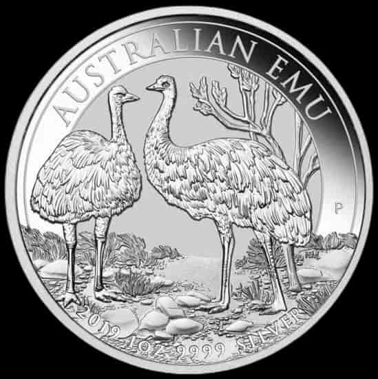 Australijski Emu 1 uncja srebra 2019 - image 1
