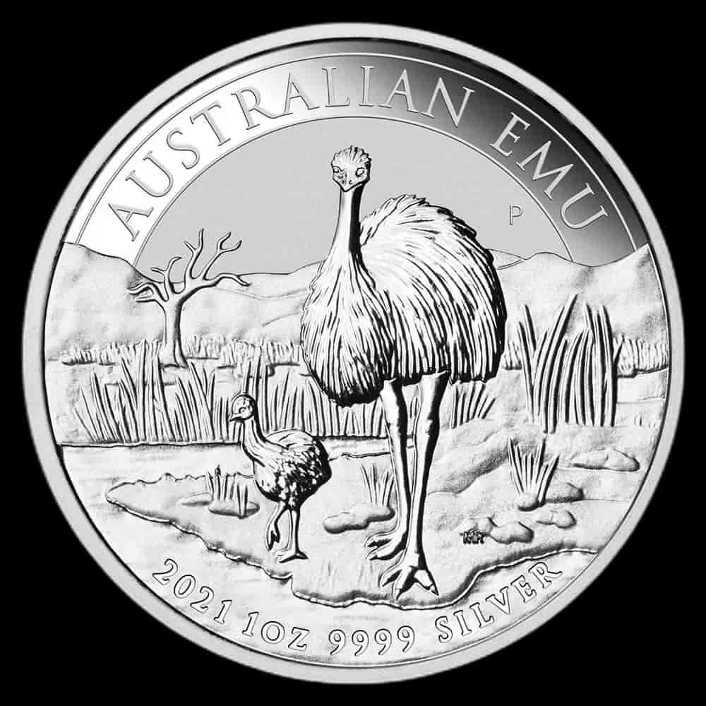 Australijski Emu 1 uncja srebra 2021 - image 1