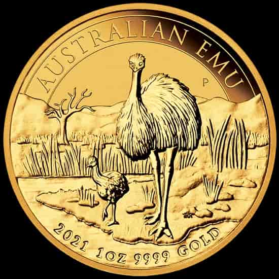 Australijski Emu 1 uncja złota 2021 - image 1