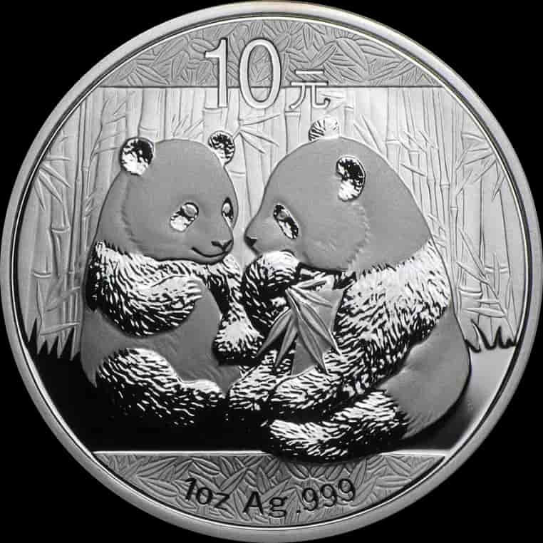 Chińska Panda 1 uncja srebra 2009 - image 1
