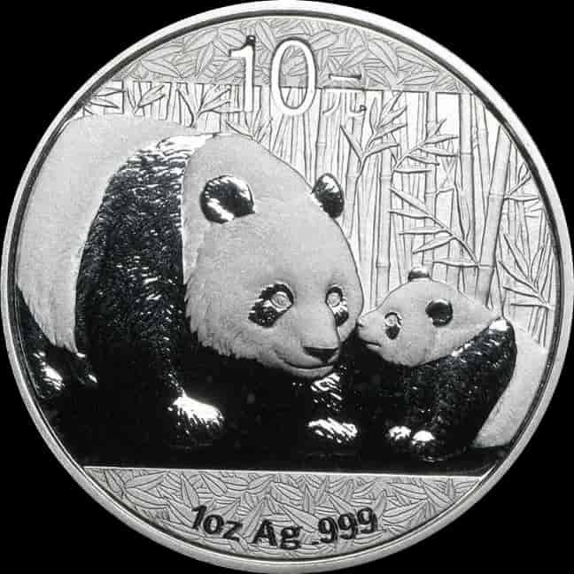 Chińska Panda 1 uncja srebra 2011 - image 1