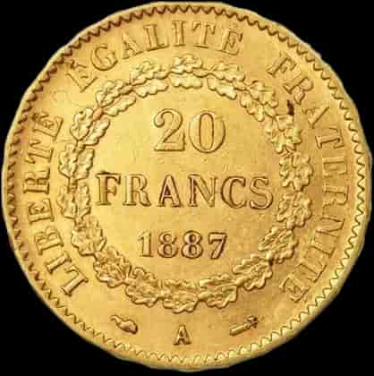 20 Franków Francuskich Genie Różne Roczniki - image 2