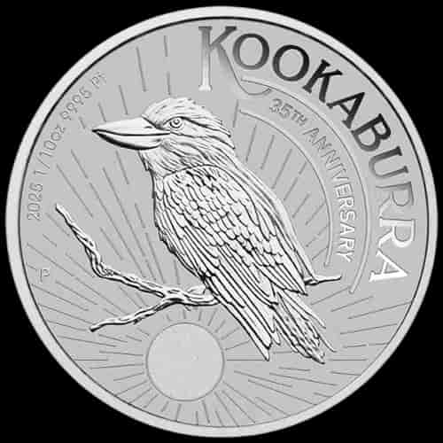 Kookaburra 1/10 uncji platyny 2025 - image 1