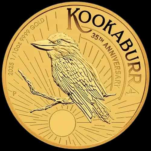 Kookaburra 1/10 uncji złota 2025 - image 1