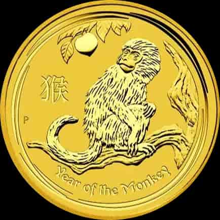 Lunar II Rok Małpy 1 uncja Złota 2016 - image 1