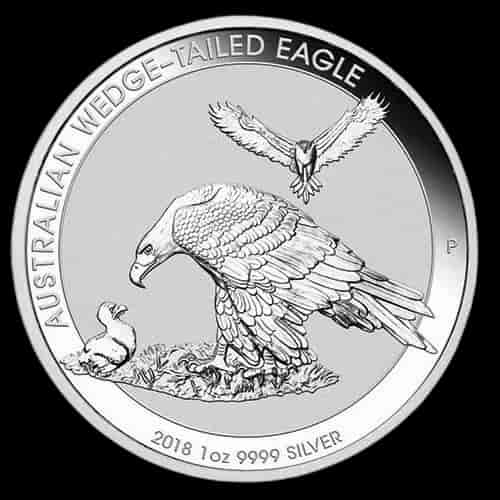 Orzeł Australijski Wedge-Tailed Eagle 1 uncja srebra 2018 - image 1