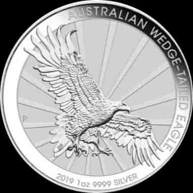 Orzeł Australijski Wedge-Tailed Eagle 1 uncja srebra 2019 - image 1