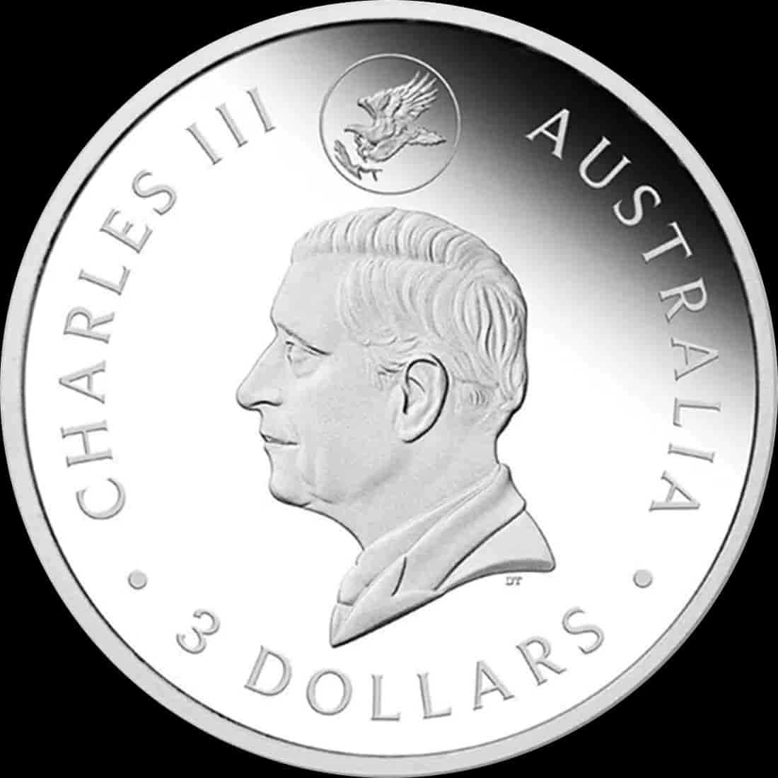 Orzeł Australijski Wedge-Tailed Eagle 3 uncje Srebra 2024 Proof - image 2