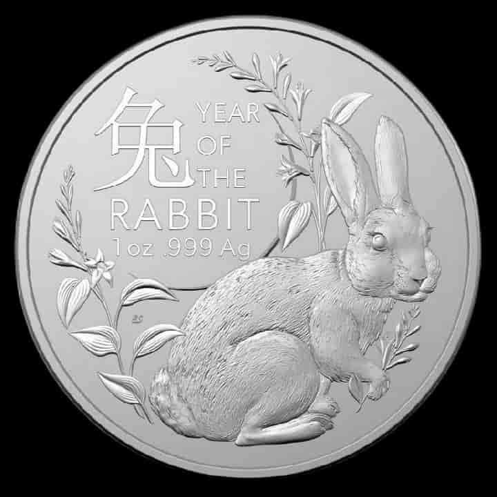 Lunar RAM Rok Królika 1 uncja srebra 2023 - image 1