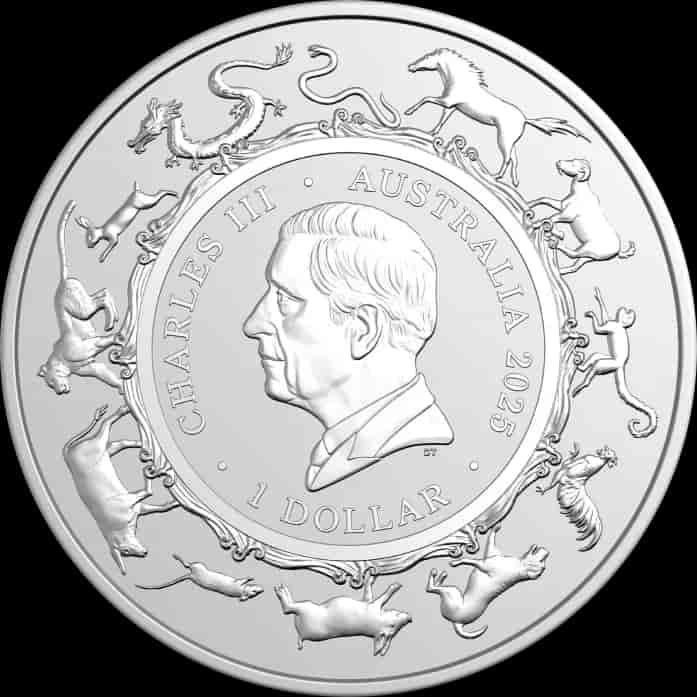 Lunar RAM Rok Węża 1 uncja srebra 2025 - image 2