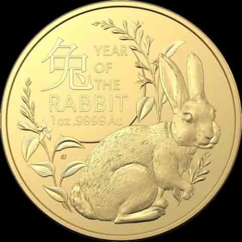 Lunar RAM Rok Królika 1 uncja złota 2023 - image 1