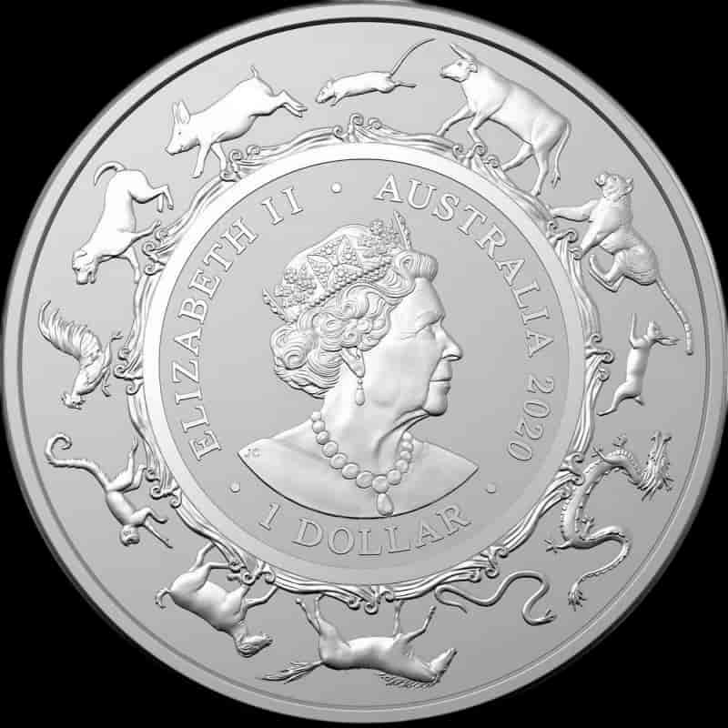 Lunar RAM Rok Szczura 1 uncja srebra 2020 - image 2