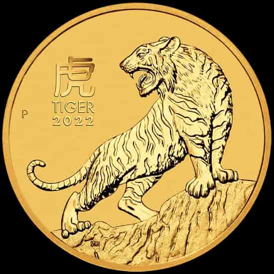 Lunar III Rok Tygrysa 2 uncje złota 2022 - image 1