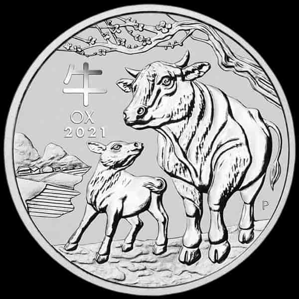 Lunar III Rok Wołu 1000g srebra 2021 - image 1
