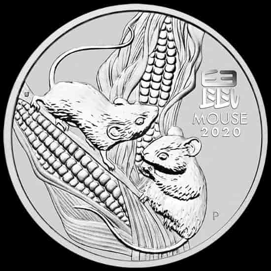 Lunar III Rok Myszy 5 uncji srebra 2020 - image 1