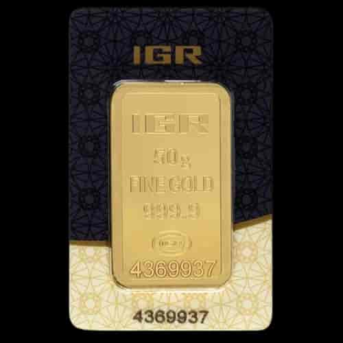 Sztabka 50g złota IGR - image 1