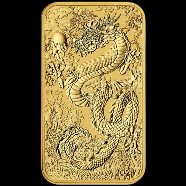 Rectangular Dragon 1 uncja złota 2024 - image 1