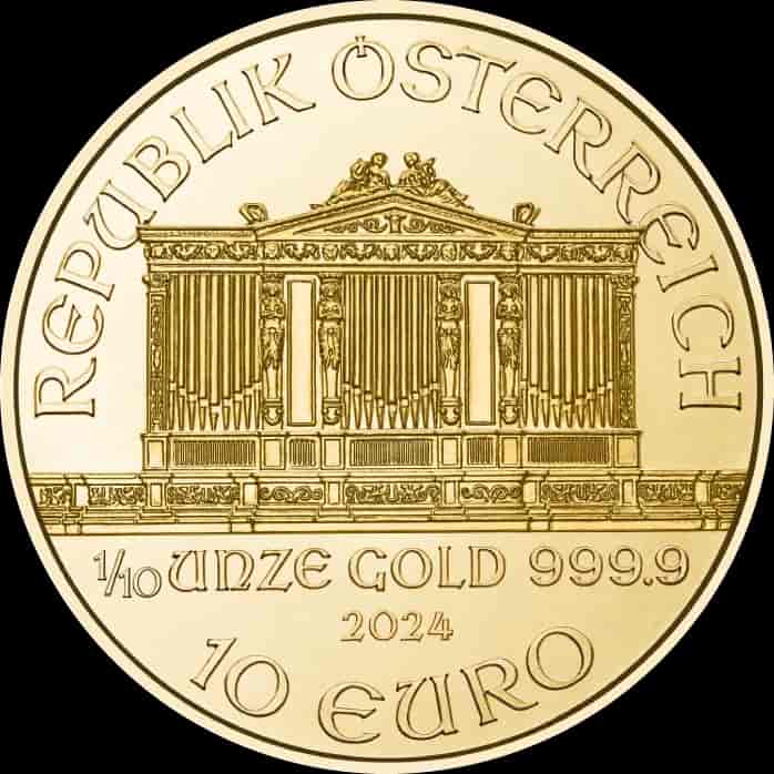 Wiedeński Filharmonik 1/10 uncji złota 2024 - image 2