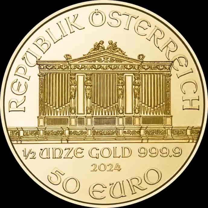 Wiedeński Filharmonik 1/2 uncji złota 2024 - image 2