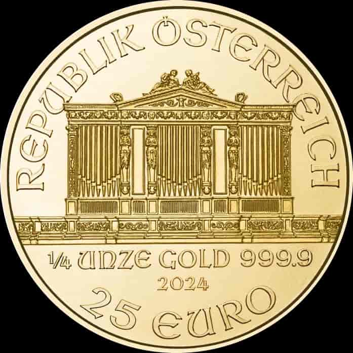 Wiedeński Filharmonik 1/4 uncji złota 2024 - image 2