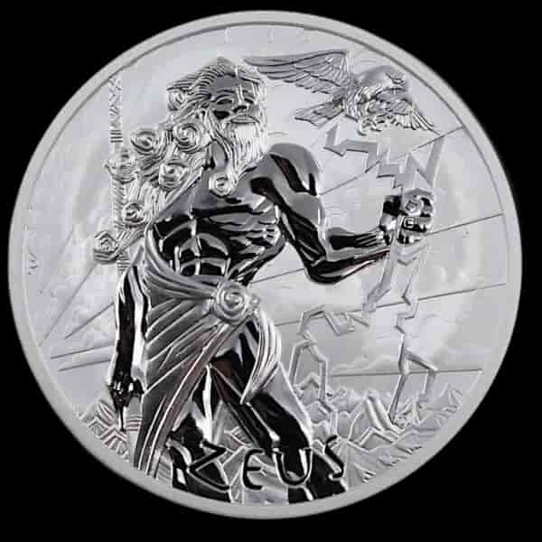 Zeus Bogowie Olimpu 1 uncja srebra 2020 - image 1