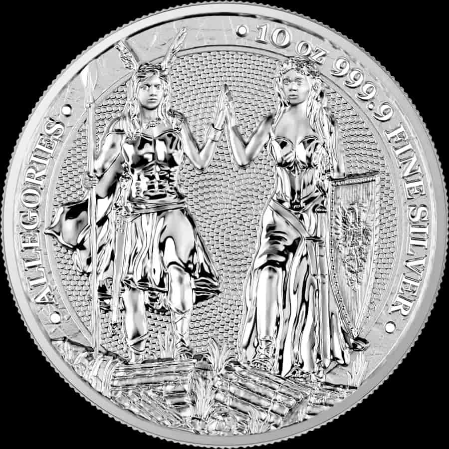 Allegorie: Galia i Germania 10 uncji srebra 2023 - image 1