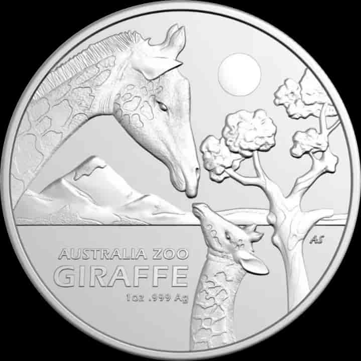 Australijskie Zoo Żyrafa 1 uncja Srebra 2024 - image 1