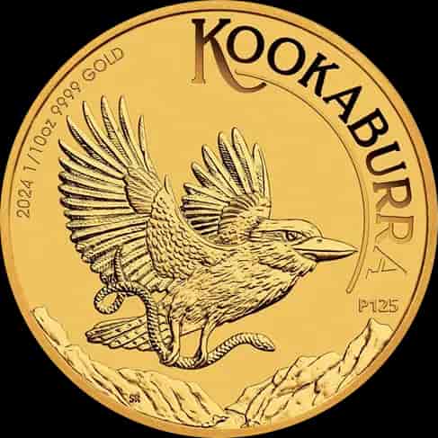 Kookaburra 1/10 uncji złota 2024 - image 1