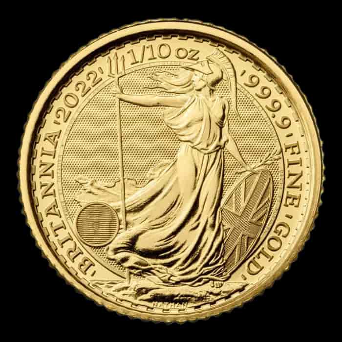 Britannia 1/10 uncji złota 2022 - image 1