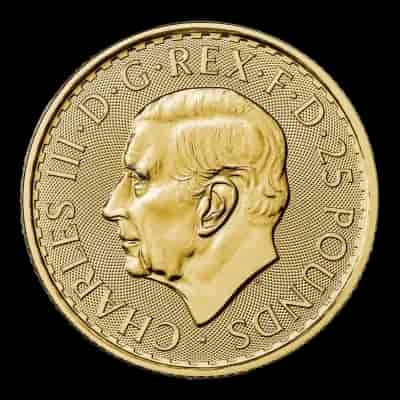 Britannia Król Karol III 1/4 uncji złota 2023 - image 2