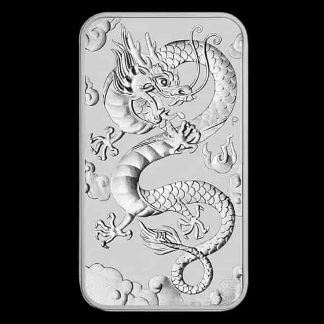 Rectangular Dragon 1 uncja srebra 2019 - image 1