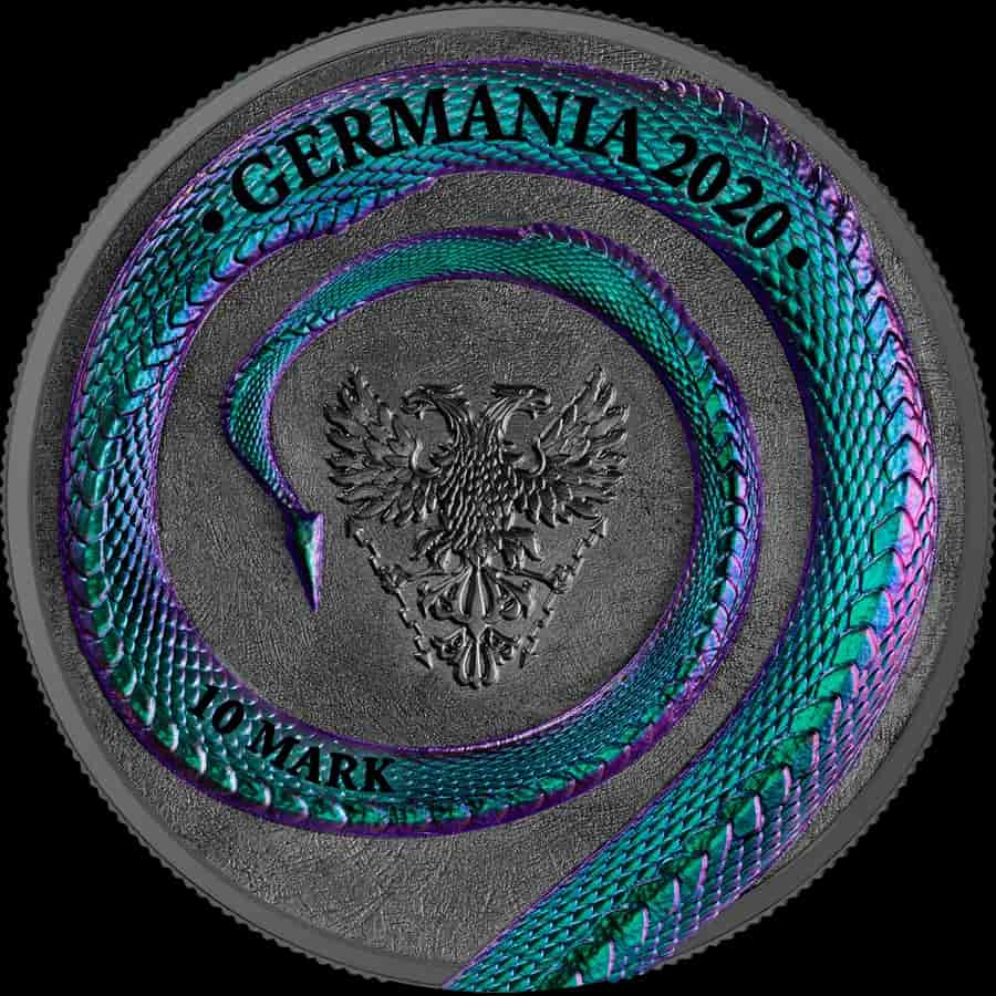 Germania Beasts: Fafnir 2 uncje Srebra Double High Relief 2020 - image 2