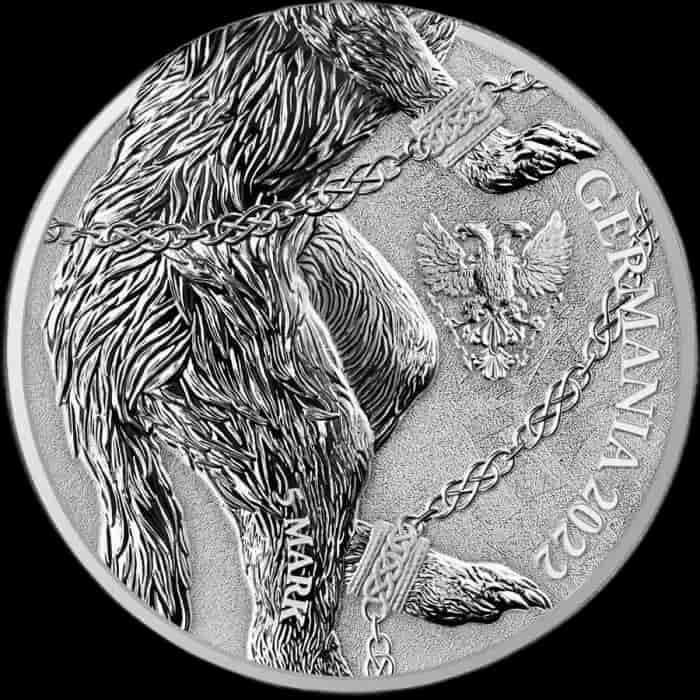 Germania Beasts: Fenrir 1 uncja srebra 2022 - image 2