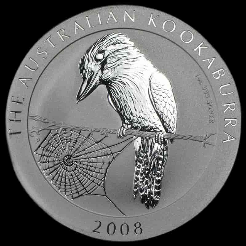 Kookaburra 1 uncja srebra 2008 - image 1