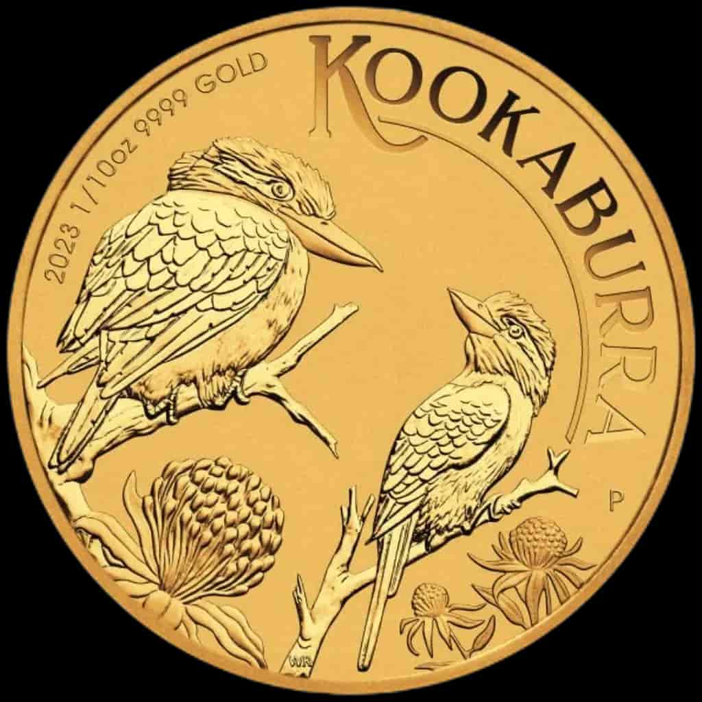 Kookaburra 1/10 uncji złota 2023 - image 1