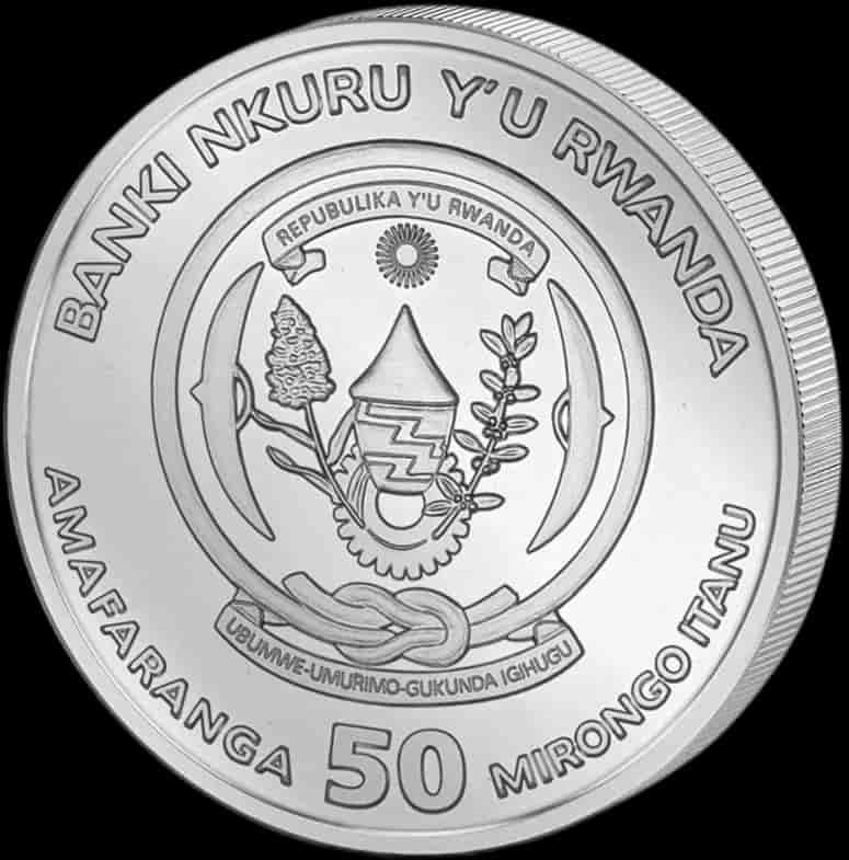 Rwanda Lunar Rok Królika 1 uncja srebra 2023 - image 2